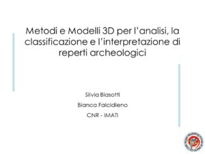 Presentazione di Bianca Falcidieno e Silvia Biasotti in formato pdf